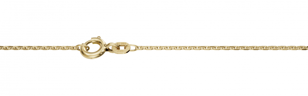 Necklace Anchor diamond cut 1.3mm