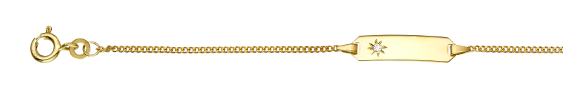 Id-Bracelet Curb chain 1.4mm