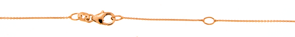Collier mit Zwischenöse Anker rund 0.8mm