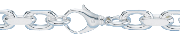 Bracelet Anchor diamond cut chain width 9mm