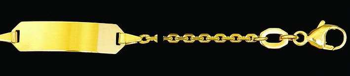 Id-Armband Anker diamantiert 1.7mm