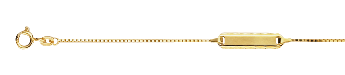 Id-Bracelet Box chain 0.9mm