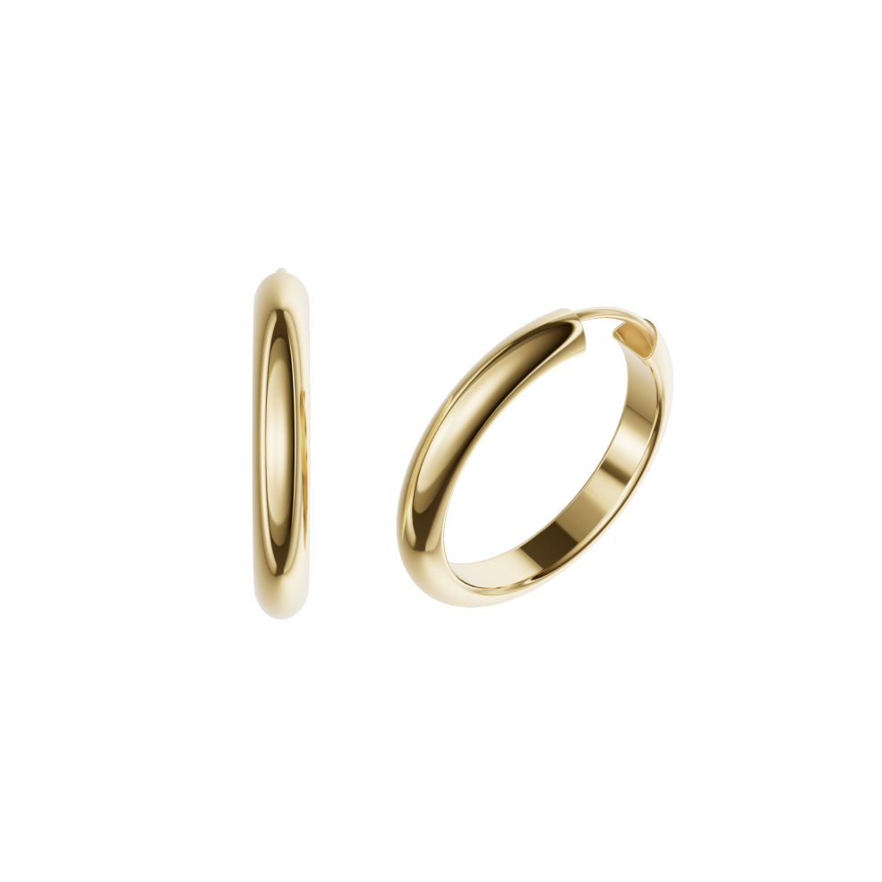 Earring ear hoops 3,9 mm