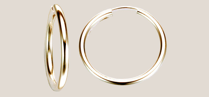 Earring ear hoops 3,0 mm