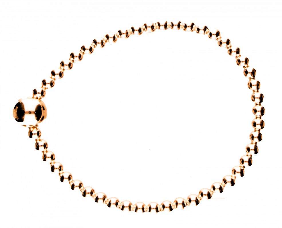 Armreif flexible Kugelkette 4mm
