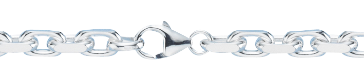 Necklet Anchor diamond cut chain width 6.5mm