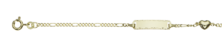 Id-Bracelet Figaro diamond cut 1.8mm