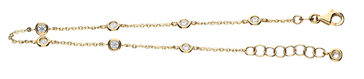 Bracelet Anchor diamond cut