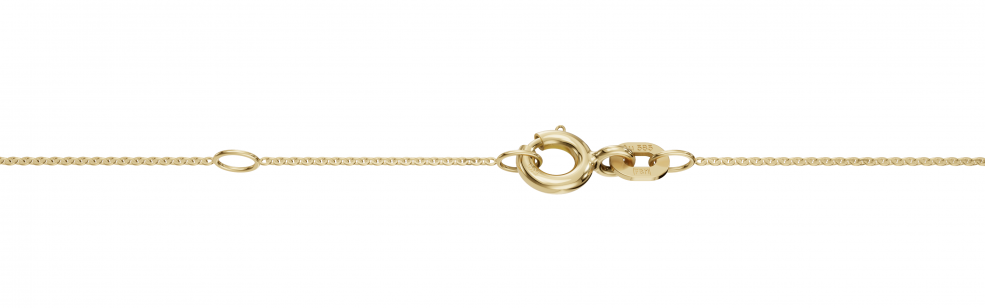 Collier mit Zwischenöse Anker flach 0.8mm