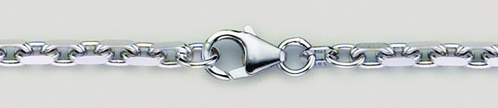 Necklace Anchor diamond cut 3mm