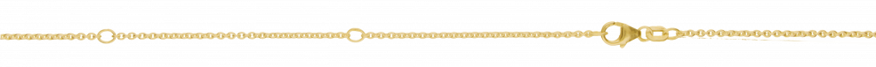 Collier mit Zwischenöse Anker rund 1.5mm