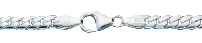 Necklace Curb chain oval 5mm