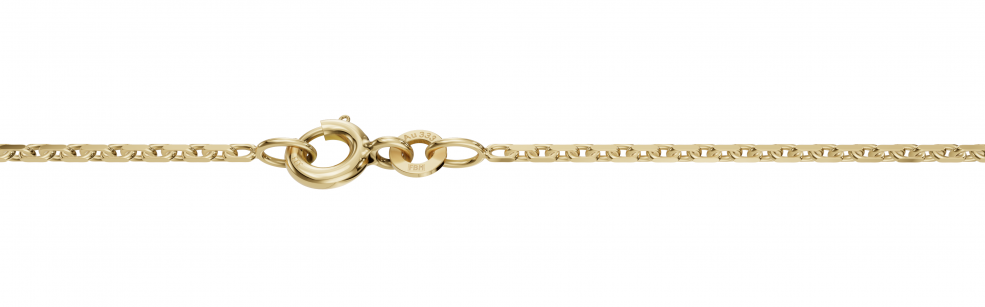 Necklace Anchor diamond cut 1.3mm