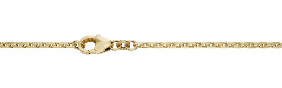 Necklace Anchor diamond cut 1.75mm