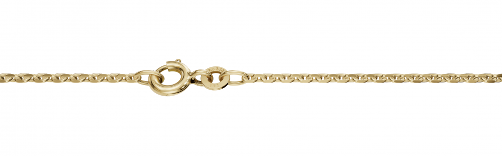 Necklace Anchor diamond cut 1.7mm