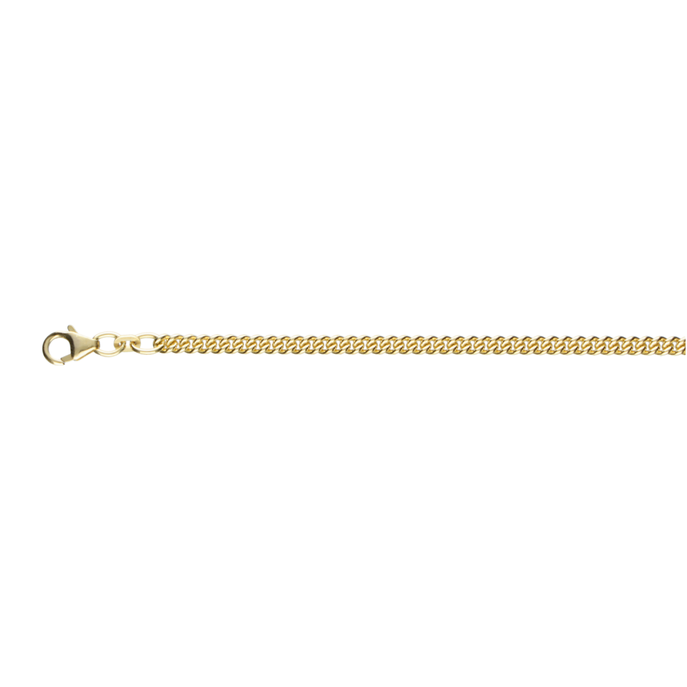 Necklace Curb chain round 3.4mm