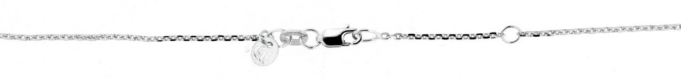 Collier mit Zwischenöse Anker diamantiert 1.15mm