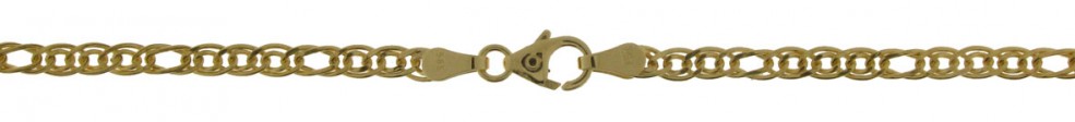Necklace Curb chain hollow 3mm