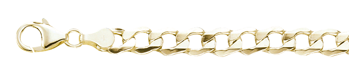 Necklace Curb chain hollow 7mm