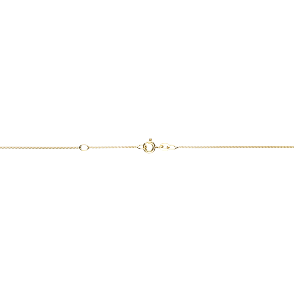 Necklace incl.loop Curb chain 0.8mm