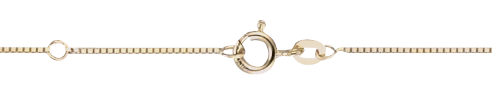 Necklace incl.loop Box chain 0.7mm