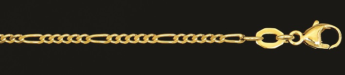 Necklace Figaro diamond cut 1.9mm
