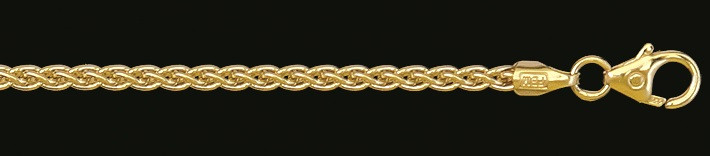 Necklace Wheat chain 2.1mm
