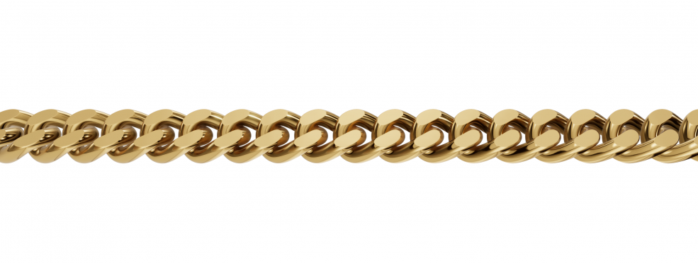 Necklace incl.loop Curb chain 2.4mm