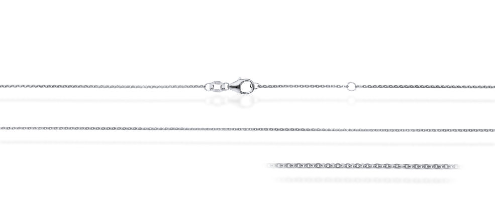 Collier mit Zwischenöse Anker flach 1.2mm