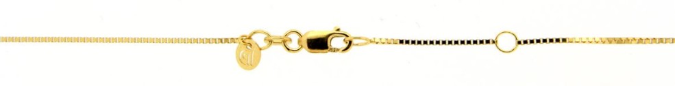 Necklace incl.loop Box chain 0.8mm