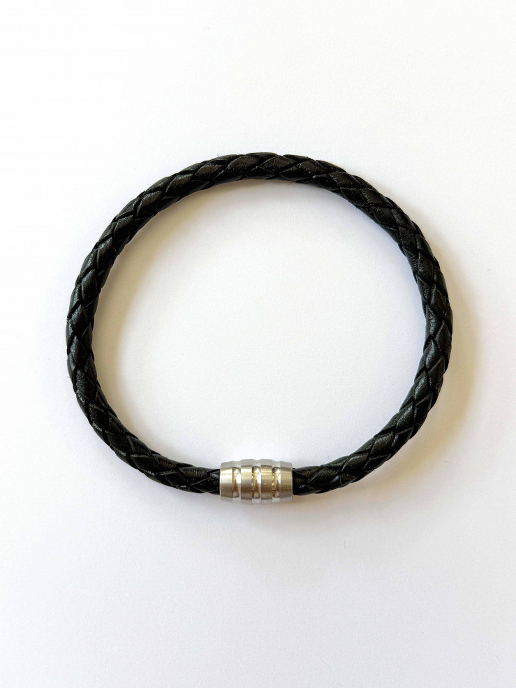 Armband Rinderleder schwarz