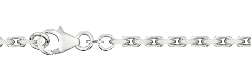 Necklace Anchor diamond cut 2.5mm