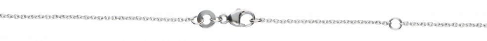 Collier mit Zwischenöse Anker rund 0.95mm