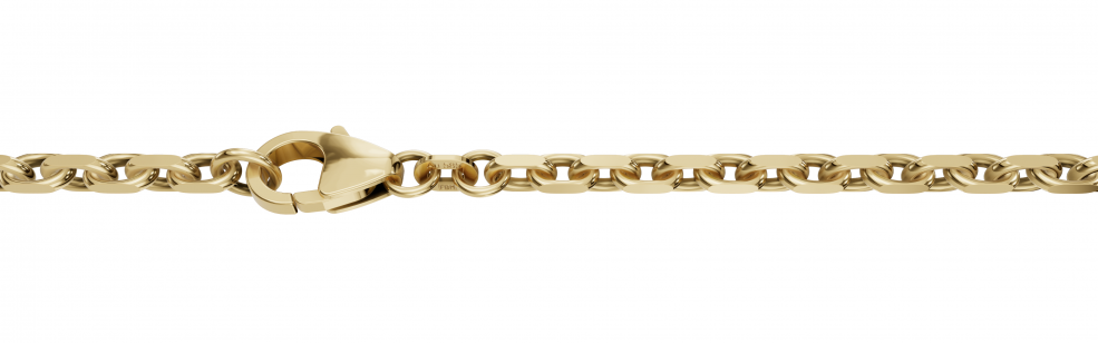 Necklace Anchor diamond cut 2.5mm
