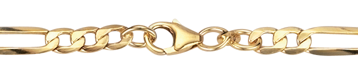 Necklace Figaro hollow 5.1mm