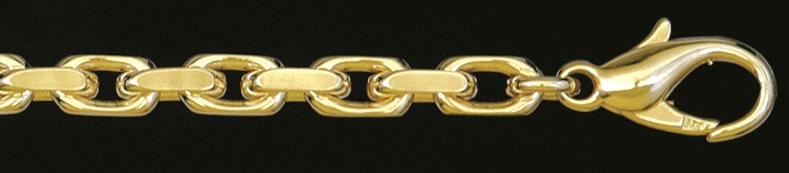 Necklace Anchor diamond cut 4.5mm