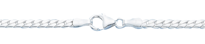 Bracelet Curb chain oval chain width 3.6mm