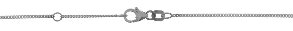 Necklace incl.loop Curb chain 1.2mm