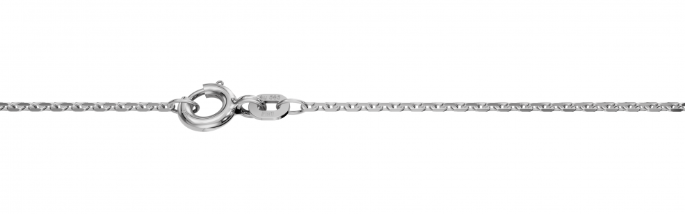 Necklace Anchor diamond cut 1.3mm
