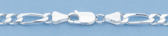 Necklace Figaro diamond cut 5mm