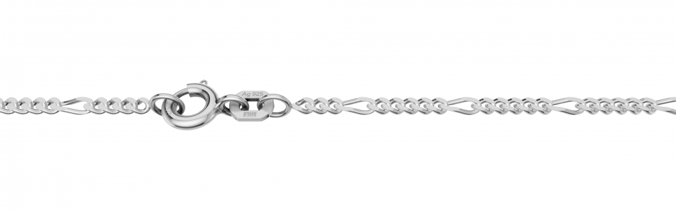 Necklace Figaro diamond cut 1.9mm