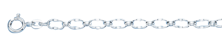 Bracelet Anchor figaro chain width 4.2mm