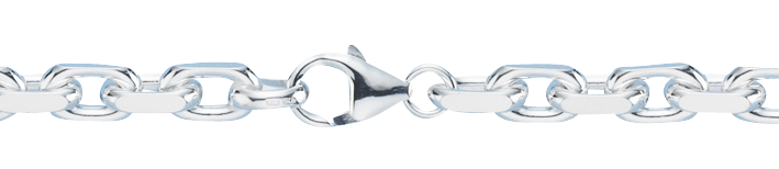 Necklace Anchor diamond cut 6.5mm