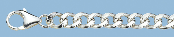Bracelet Curb chain hollow 7mm