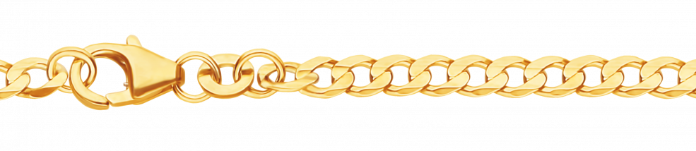 Necklace Curb chain wide 3.1mm