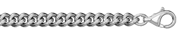 Necklace Curb chain round 4.7mm