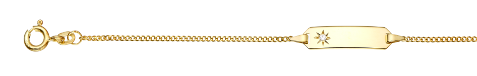 Id-Bracelet Curb chain 1.4mm