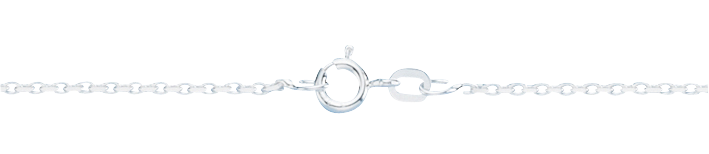 Bracelet Anchor diamond cut chain width 1.9mm