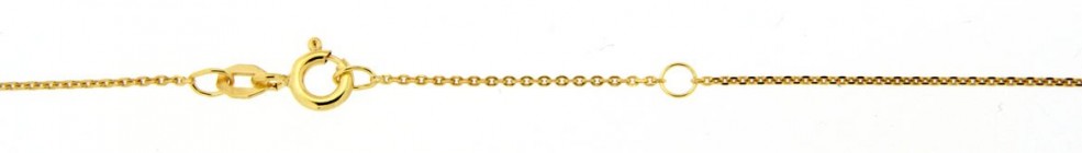 Collier mit Zwischenöse Anker diamantiert 1.05mm