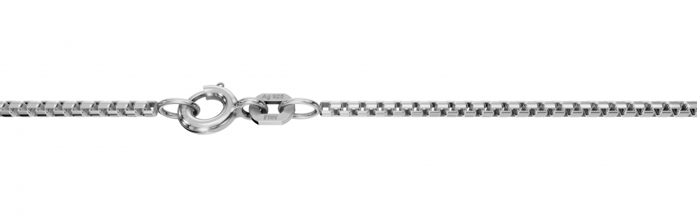 Necklace Round box chain 1.5mm